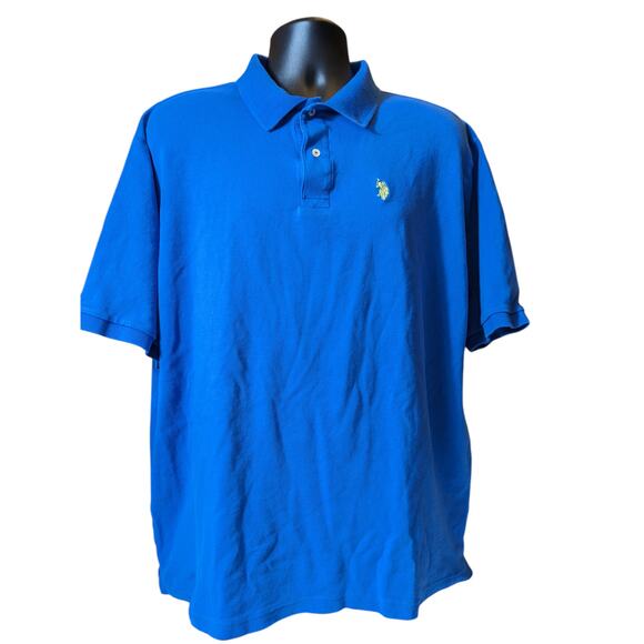 U.S. Polo Assn. Blue Polo Shirt Mens XLT Classic Fit Short Sleeve Luxury Feel - Picture 12 of 16